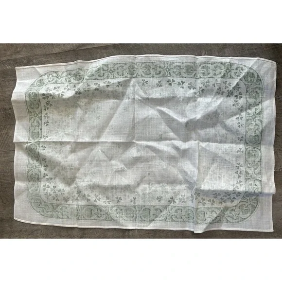 Vintage Shamrocks‎ & Celtic Knot Pure Irish Linen Kitchen Towel - Picture 4 of 4
